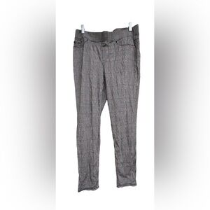 Seven7 pull on leggings plaid